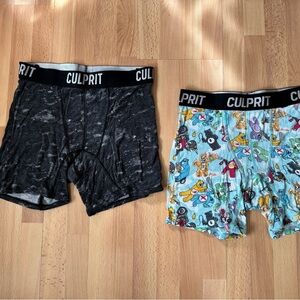 Bundle of 2 Culprit Lady Boxer Shorts, Size: Small